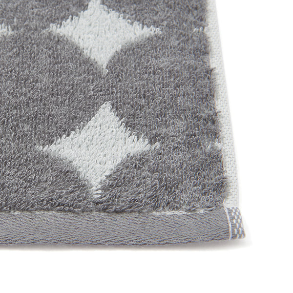 ヴァレセットフェイスタオル ドット グレー