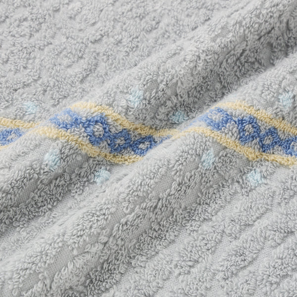 抗菌防臭 ノルディック フェイスタオル グレー