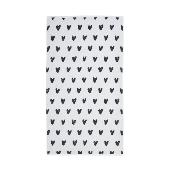 ヴァレセットバスタオル ハート ホワイト