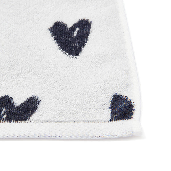 ヴァレセットバスタオル ハート ホワイト