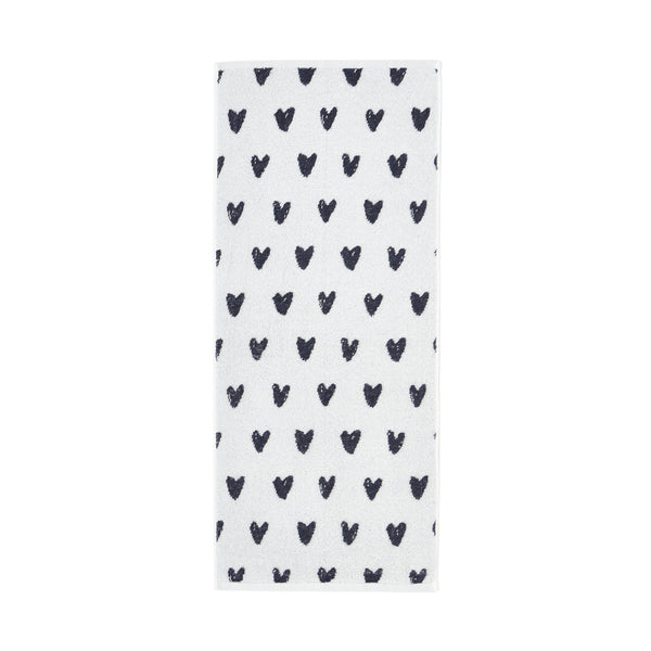 ヴァレセットフェイスタオル ハート ホワイト