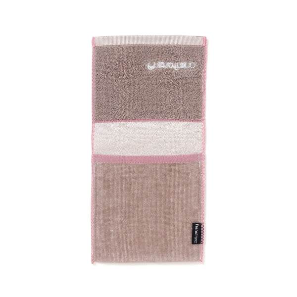 抗菌防臭ポケット付 ハーフハンカチ カラーパレット ピンク