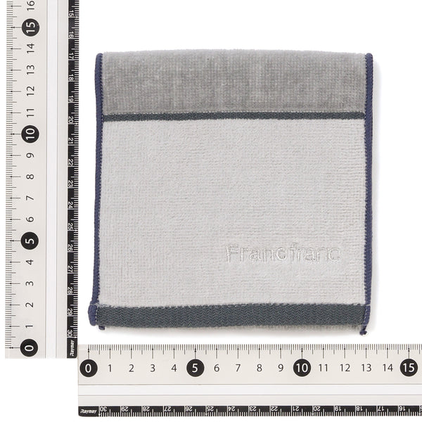 抗菌防臭ポケット付 ハーフハンカチ カラーパレット グレー