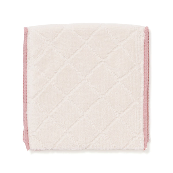 抗菌防臭ポケット付 ハーフハンカチ スカラップ アイボリー