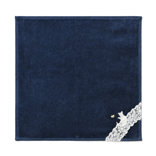 バロット抗菌防臭ハンカチ ネコ レース ネイビー | Francfranc（フラン