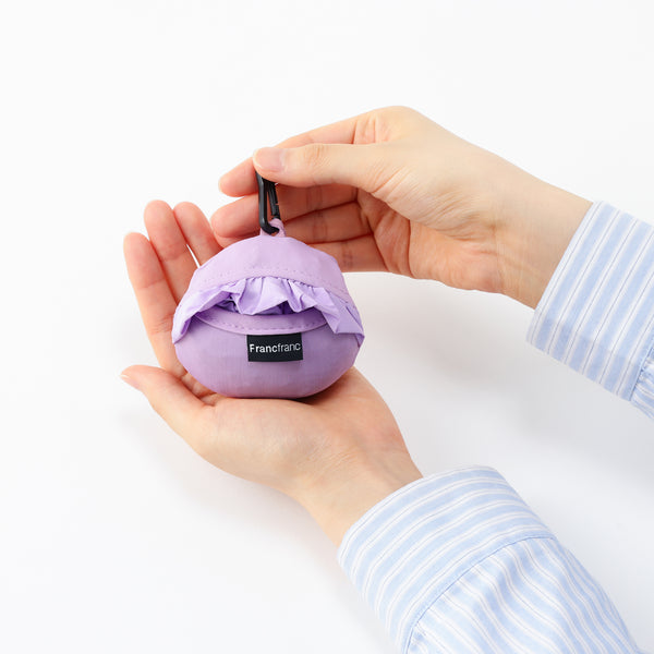 くしゅらくエコバッグ ライトパープル