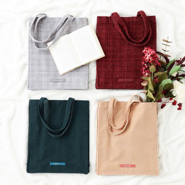 ロゴトート ツイード M グレー