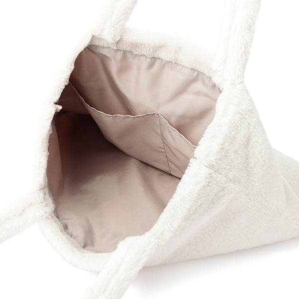 ロゴトート ファー S アイボリー