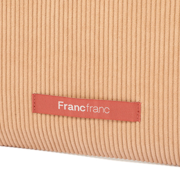 ロゴトート コーデュロイ S ベージュ