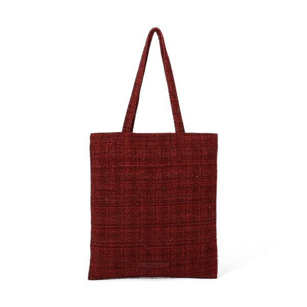 ロゴトート ツイード S レッド