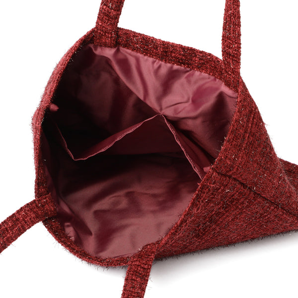 ロゴトート ツイード S レッド