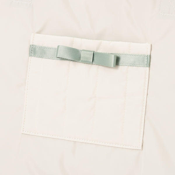 バイカラーサテン 2WAY キャリーオントート ミント×アイボリー