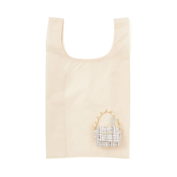 【限定カラー】バッグチャームエコバッグ バッグ ホワイト