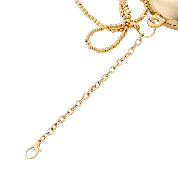 バッグチャームエコバッグ ハードタイプ ハート ゴールド