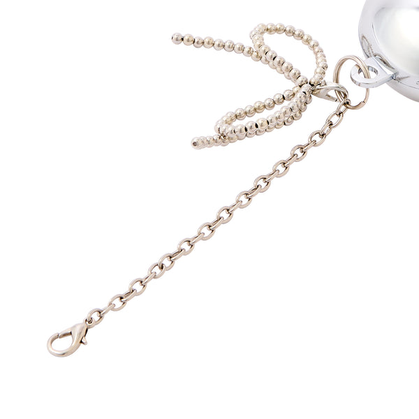 バッグチャームエコバッグ ハードタイプ ハート シルバー