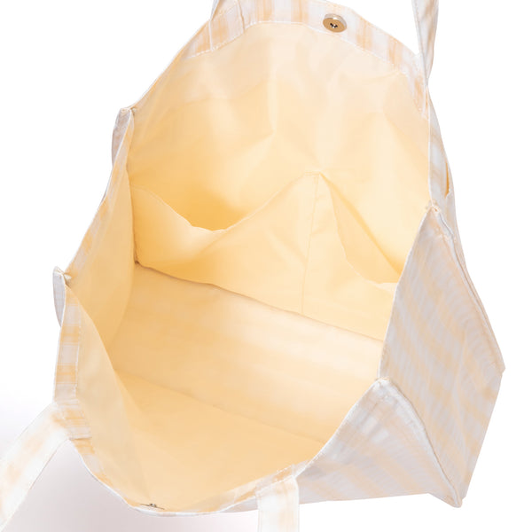 ロゴトート ギンガム M イエロー