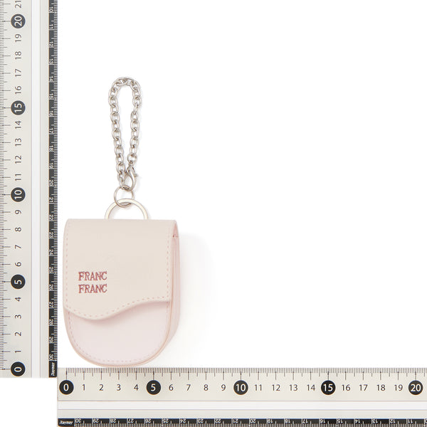 バッグチャームエコバッグ バイカラーウェーブ ピンク