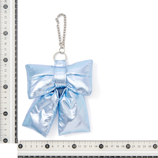 バッグチャームエコバッグ リボン ブルー