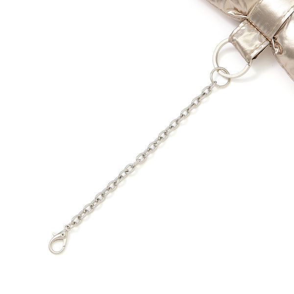 バッグチャームエコバッグ リボン ゴールド