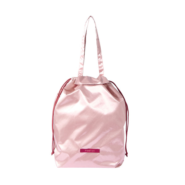 撥水サテン レインカバーエコバッグ ピンク