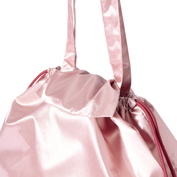 撥水サテン レインカバーエコバッグ ピンク
