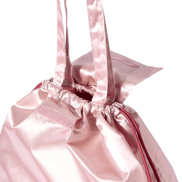 撥水サテン レインカバーエコバッグ ピンク