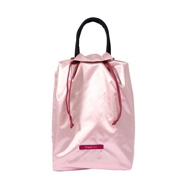 撥水サテン レインカバーエコバッグ ピンク