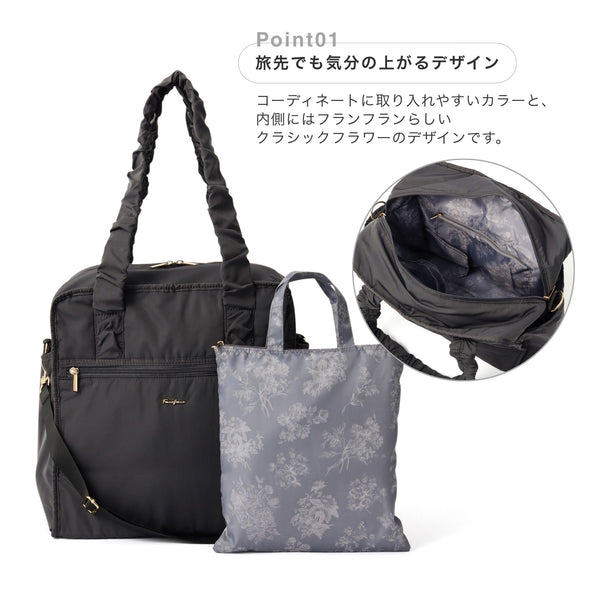 クラシックフラワー トラベルバッグ S ライトピンク