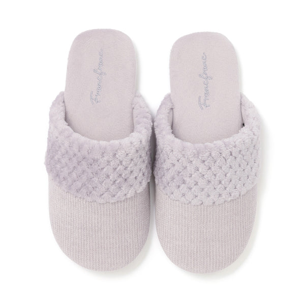 ウォームフリース ルームシューズ ライトパープル