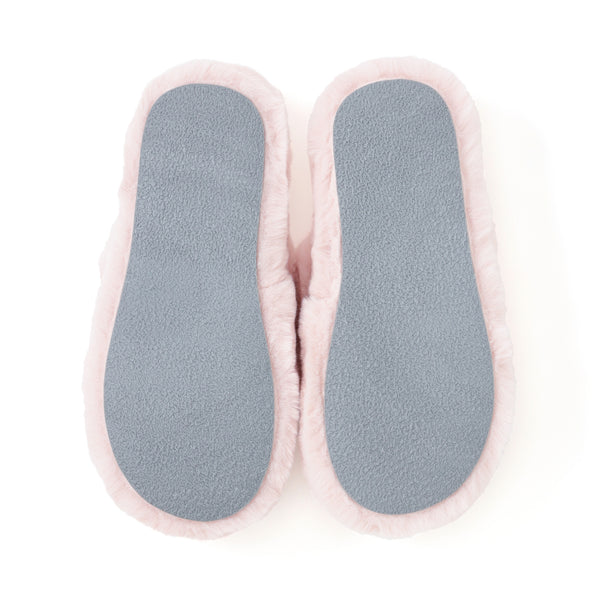 エコファー ルームシューズ ピンク
