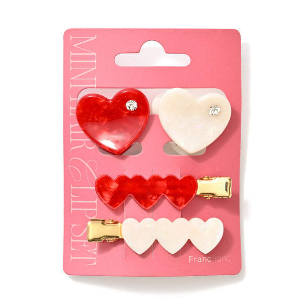 ハート 前髪&ミニヘアクリップセット | Francfranc（フランフラン