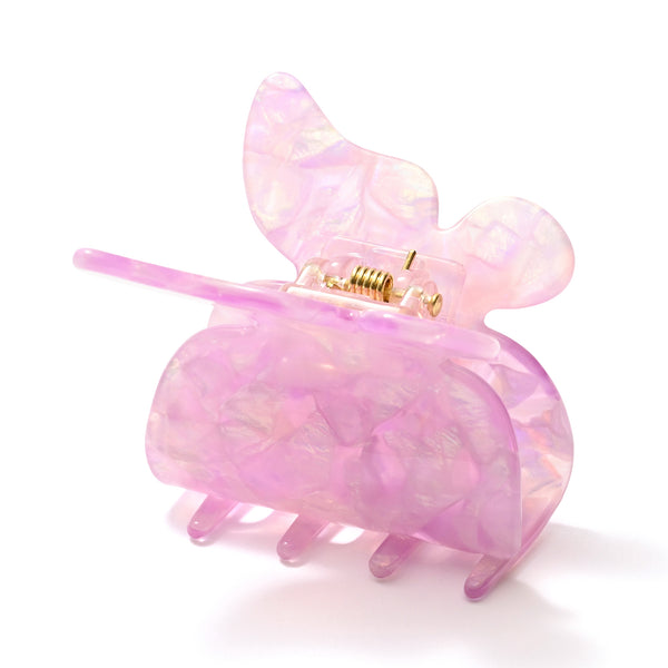 バタフライ ヘアクリップ パープル