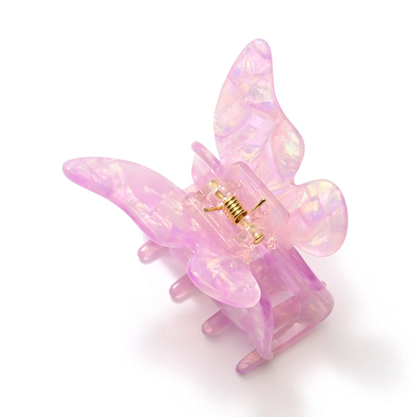 バタフライ ヘアクリップ パープル