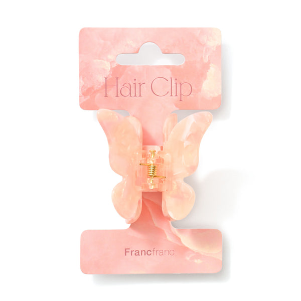 バタフライ ヘアクリップ オレンジ