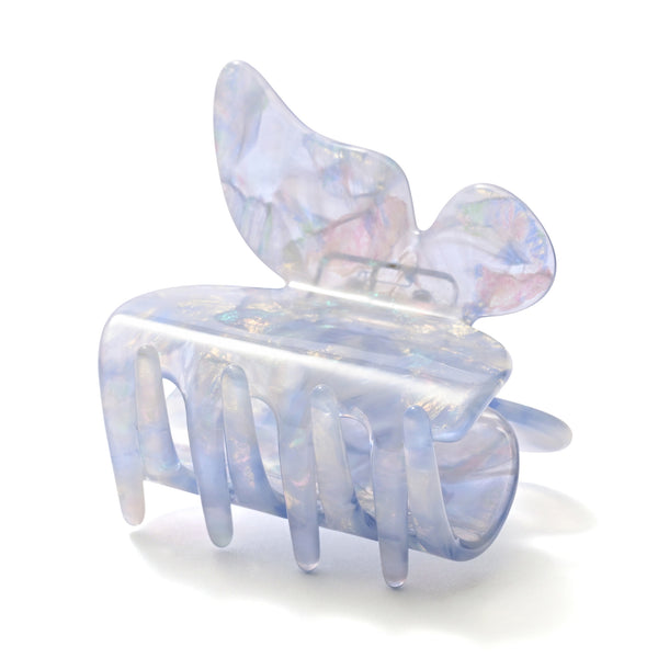 バタフライ ヘアクリップ ライトブルー