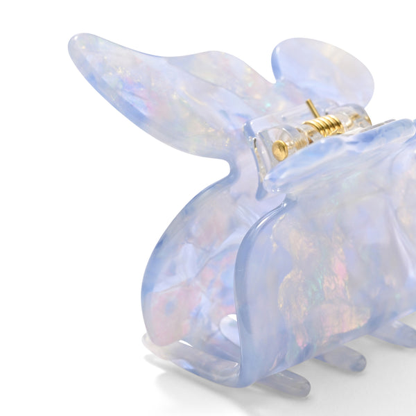 バタフライ ヘアクリップ ライトブルー