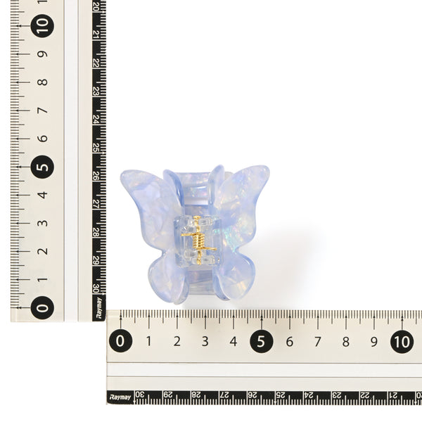 バタフライ ヘアクリップ ライトブルー