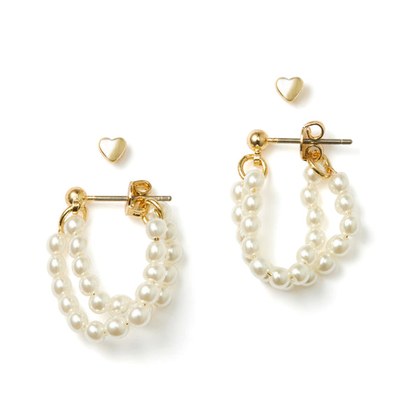 ミニパールフープセット ピアス