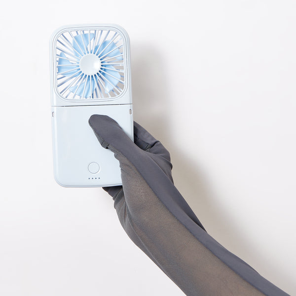 UV クール メッシュ指ぬきグローブ グレー