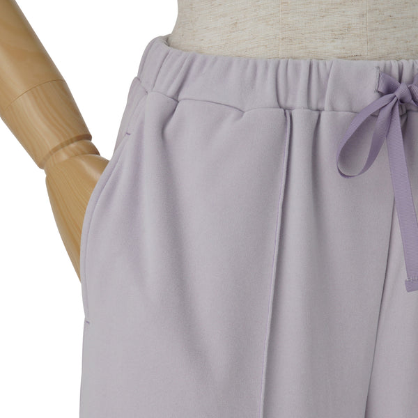 吸放湿加工 ストレッチスウェット ルームウェア ライトパープル