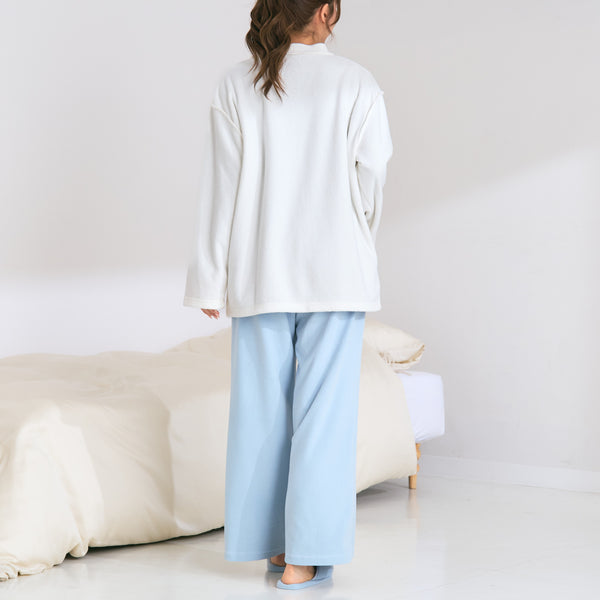 カットパイル カーディガン アイボリー