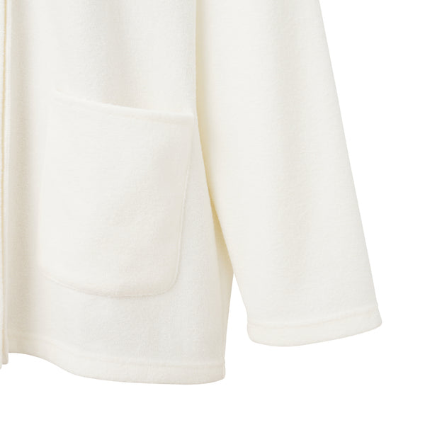 カットパイル カーディガン アイボリー