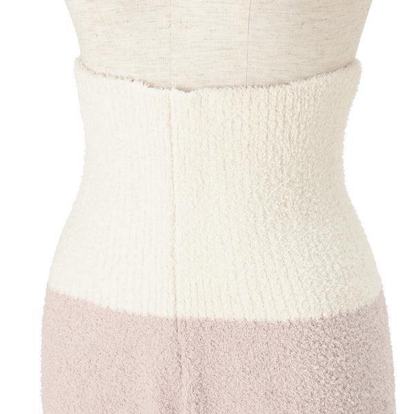 ウエストウォーマー付き もちもちニットパジャマ ライトピンク