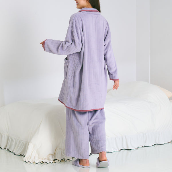 ウォームフリース ルームウェア ライトパープル