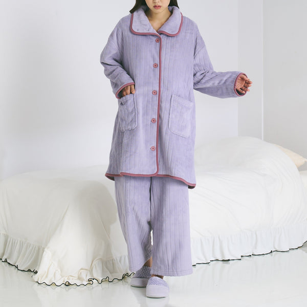 ウォームフリース ルームウェア ライトパープル