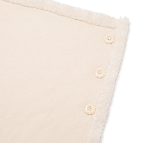 リバーシブルウォームフリース 4WAYポンチョ S アイボリー