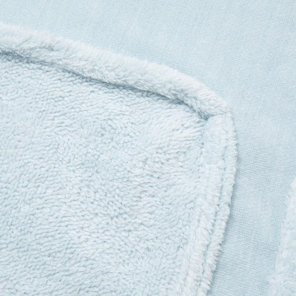 リバーシブルウォームフリース 4WAYポンチョ S ライトブルー