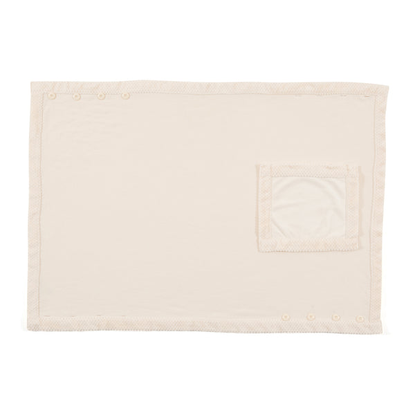 リバーシブルウォームフリース 4WAYポンチョ L アイボリー