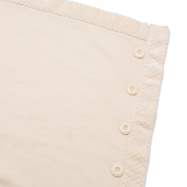 リバーシブルウォームフリース 4WAYポンチョ L アイボリー