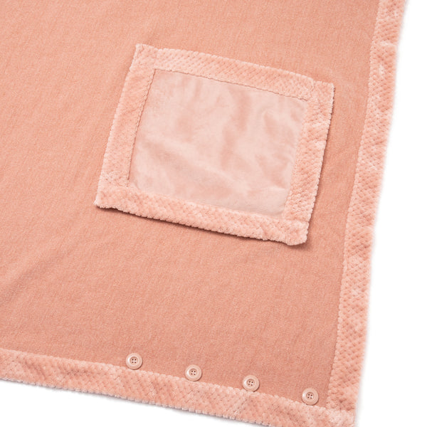リバーシブルウォームフリース 4WAYポンチョ L ピンク